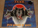 TANK filth hounds of hades 1982 UK KAMAFLAGE NWOBHM VINYL LP + LIVE 7