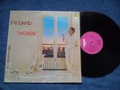 F.R. DAVID words  1982- RARE FIRST UK PRESS -  CARRERE LAB - EX+