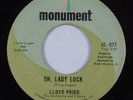 Northern Soul R&B 45 LLOYD PRICE Oh, Lady Luck MONUMENT HEAR