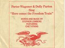 PORTER WAGONER & DOLLY PARTON   Here Comes The Freedom Train  picture sleeve   $