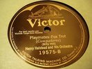 JAZZ HENRY HALSTEAD ORCH Playmates/ART HICKMAN VICTOR 19575 EE+