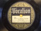 78 RPM JUNIE COBB VOCALION 1263 E- SHAKE THAT JELLY ROLL - RARE JAZZ