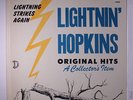 LIGHTNIN' HOPKINS: Lightning Strikes Again LP (sm corner bend) rare Blues & R&B
