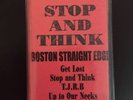 Stop And Think Demo Tape Mental Rival Mob Free Spirit Lockin Out No Tolerance LP