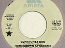 HOMEGROWN SYNDROME Confrontation 45 ARISTA 0594 boogie soul funk 7” VG+