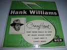 Crazy Heart by Hank Williams [45RPM] (MGM X1014)