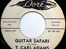 T. CARL ADAMS 45 Guitar Safari / Rammer Jammer VG++ Instrumental PROMO e1415