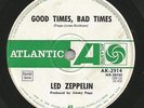 LED ZEPPELIN - GOOD TIMES BAD TIMES/COMMUNICATION BREAKDOWN...Made in NZ