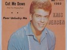Teen 45 KRIS JENSEN Poor Unlucky Me HICKORY VG++ picture sleeve
