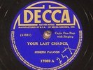 78 RPM -- Cleoma Falcon / Joseph Falcon, Decca 17059, E / E-  Cajun