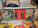 huge Elvis Presley lot: 175 45s, 100 picture sleeves w EPA 747 830 992 993 45rpm