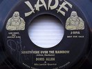 DORIS ALLEN Somewhere over the Rainbow AUTOGRAPHED label 45 JAZZ VOCAL PROMO w49