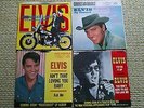 Elvis Presley:4 45s/Blue Suede Shoes/Flaming Star/Ain't That Loving You Baby+1