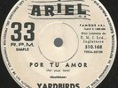 THE YARDBIRDS FOR YOUR LOVE + HEART FULL OF SOUL RARE  ARGENTINA 7