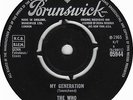 THE WHO - MY GENERATION - ORIGINAL 1965 UK VINYL SINGLE ON BRUNSWICK - NICE EX