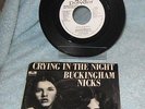 BUCKINGHAM NICKS CRYING IN THE NIGHT 45RPM PROMO SINGLE WITH PICTURE SLEEVE