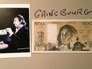Billet authentique 500 Francs PASCAL et Photo de Serge GAINSBOURG idée Cadeau 