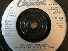NAT KING COLE - THE CHRISTMAS SONG  b/w  UNFORGETTABLE   7