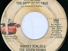 HARVEY SCALES & SEVEN SOUNDS Too Good To Be True NORTHERN SOUL 45 on MAGICTOUCH