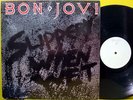 BON JOVI Slippery When Wet RARE 1986 GREEK ORIGINAL W/L TEST PRESS LP NM- SAMPLE