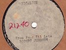 78 rpm Blues – Robert Johnson Vocalion acetate – From Four Til Late