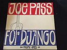 Joe Pass For Django Near Mint Vinyl LN-10132 Rare