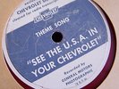 RARE Red Vinyl 78 rpm  Record SEE THE USA IN YOUR CHEVROLET  DINAH SHORE?  NICE