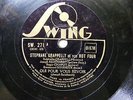 STEPHANE GRAPELLY ET SON HOT FOUR Swing 271 78 OUI POUR VOUS REVOIR / TEA FOR TW