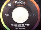 BEATLES From Me To You/Thank You Girl 45 VEE JAY OVAL LOGO Rainbow Monarch 1963