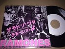 RAMONES /  HERE TODAY GONE TOMORROW picture sleeve JAPANESE WHITE LABEL 7