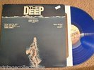 THE DEEP Composed JOHN BARRY Movie Soundtrack blue vinyl w/ poster RECORD LP VG+