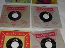 Six Vintage Elvis Presley 45 rpm Records Great Shape w. Sleeves