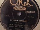 LOUIS ARMSTRONG & HIS SAVOY BALLROON FIVE OKEH 8657 JAZZ 78 RPM RECORD V+