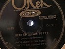 LOUIS ARMSTRONG & HIS SAVOY BALLROON FIVE OKEH 8649 JAZZ 78 RPM RECORD V+/E-
