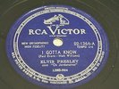 ELVIS PRESLEY - I Gotta Know 78 RPM BRAZIL on EX condition ==== It's NOT lp 7 45
