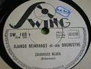 78 trs-rpm- Django REINHARDT- Zuidersee Blues - SWING SW 180