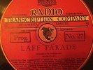 1936 Dance Band Variety Radio Transcription - Laff Parade   VERY RARE