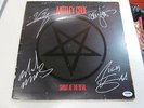 MOTLEY CRUE Shout At the Devil LP ELEKTRA signed by all 4 PSA COA VG 80s metal