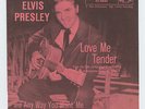 Elvis Presley 1956 RCA 45rpm & dark pink Picture Sleeve Love Me Tender