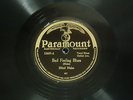 BLIND BLAKE PARAMOUNT 12497 BAD FEELING BLUES / THAT WILL NEVER HAPPEN  E-/E-