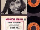 MINOUCHE BARELLI - GAINSBOURG - BOUM BADABOUM - EUROVISION - 45T. FRANCE 1967