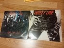 vintage motley crue  records .. too fast for love   and   girls girls girls