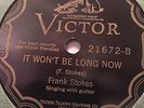 FRANK STOKES VICTOR 21672 BLUES 78 RPM RECORD E+