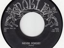 TABS - NEVER FORGET / ROCK N ROLL HOLIDAY- NOBLE 45 # 719 - DOO WOP VG+  HEAR IT