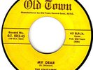 SOLITAIRES -MY DEAR - ORIGINAL FIRST SCRIPT OLD TOWN 45 1012 VG+ DOO WOP HEAR IT