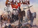 SAXON Crusader FULLY SIGNED Vinyl LP Byford Paul Quinn Wheels of Steel AUTOGRAPH