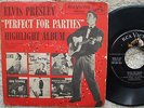 Elvis Presley - Perfect For Parties - USA DEMO/PROMO Highlighter Album -SPA 7-37