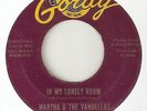 MOTOWN MARTHA & THE VANDELLAS In My Lonely Room GORDY  NORTHERN SOUL 45
