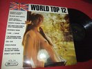 WORLD TOP 12 VOL.34  LP 1971 ORG UK PRESS SEXY CHEESECAKE COVER POP ROCK '70s