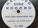 Harvard 7 Inch Disc Record 3028 - Collins and Harlan